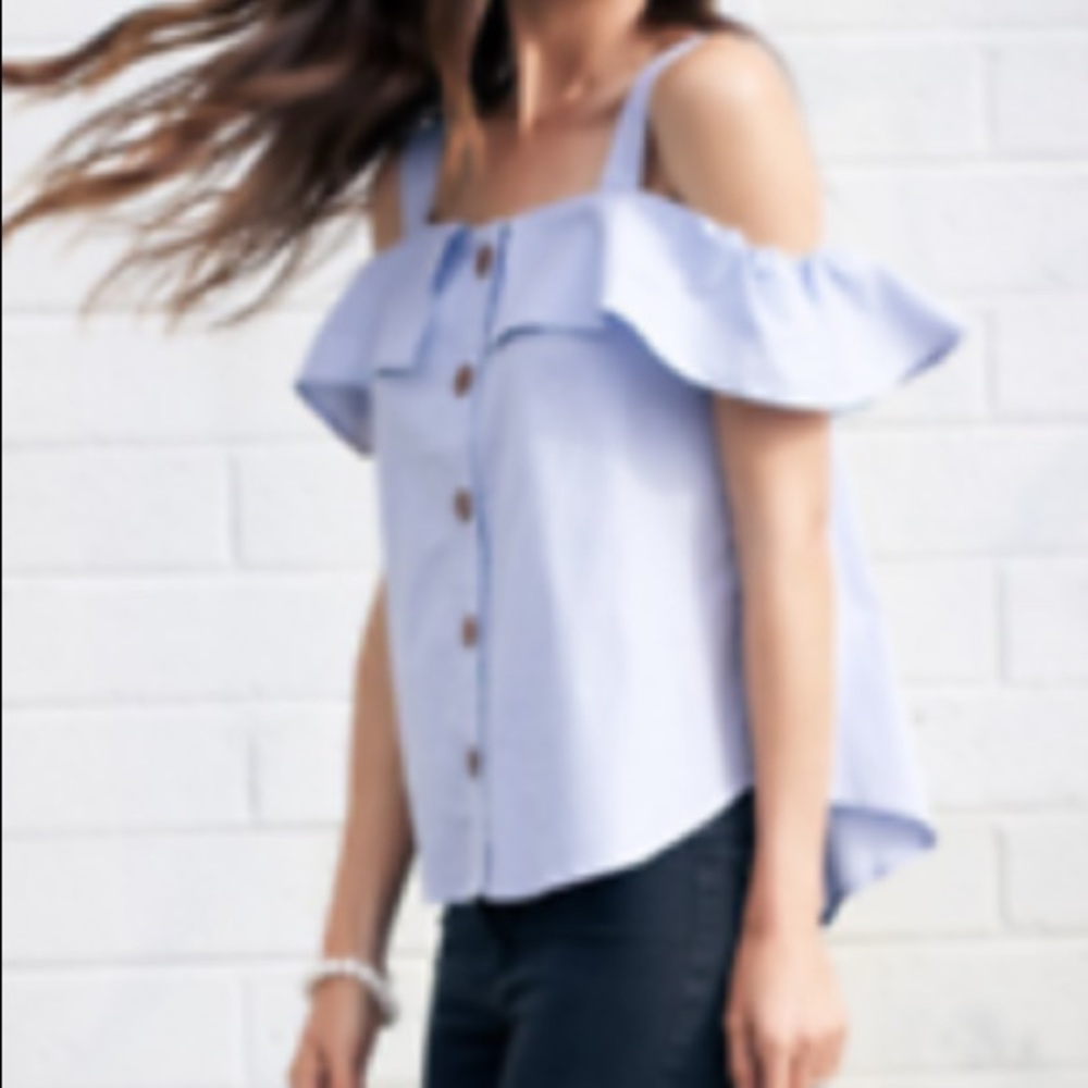 Anthropologie top Off the shoulder with straps ❤️